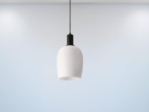 Miniaturka 1 - Pojedyncza lampa wisząca Omedona na tle jasnej ściany
