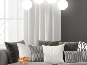 Miniaturka 2 - Lampa wisząca Omidano z białymi kloszami w aranżacji
