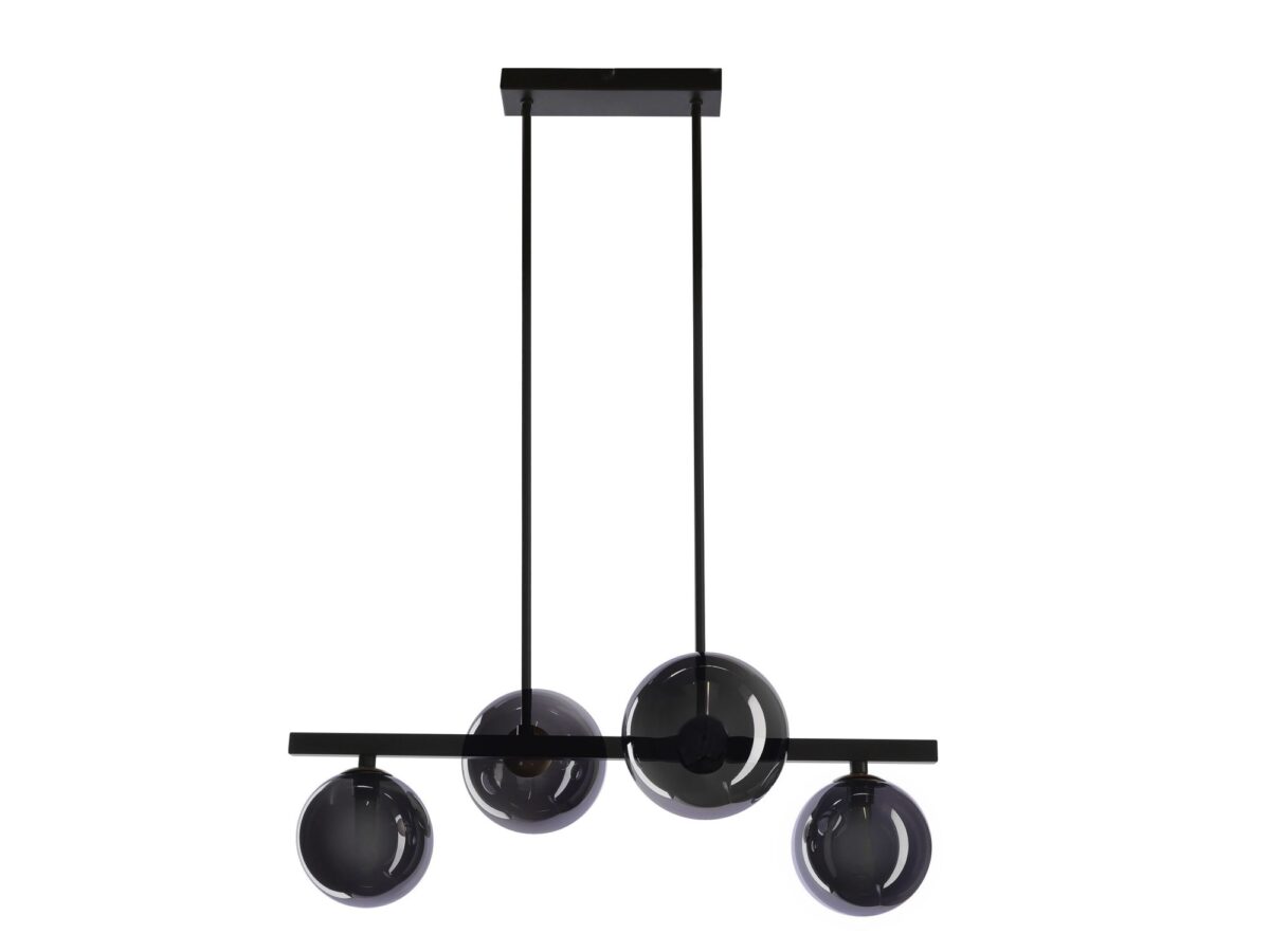 Lampa wisząca Omidano czarno-złota 4-punktowa G9