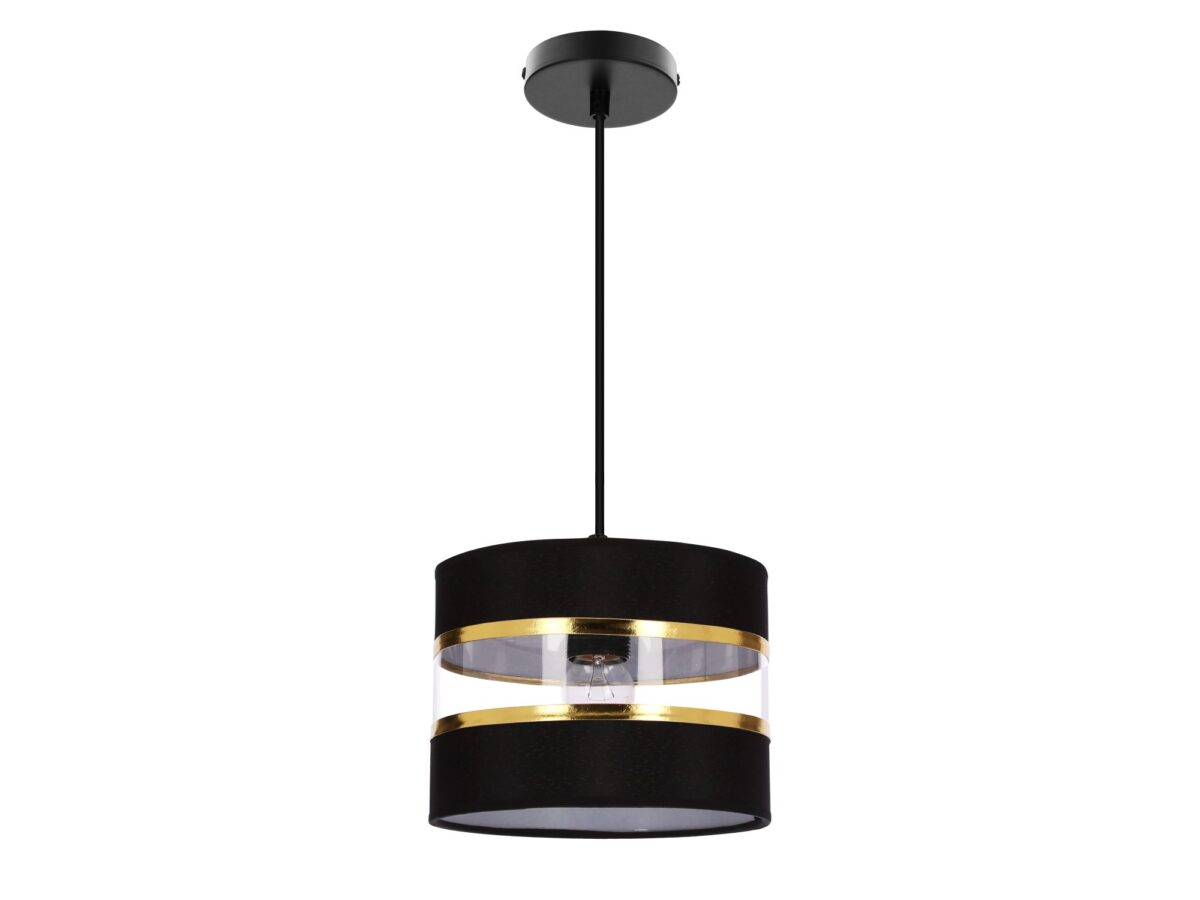 Lampa wisząca Omirona z cylindrycznym abażurem