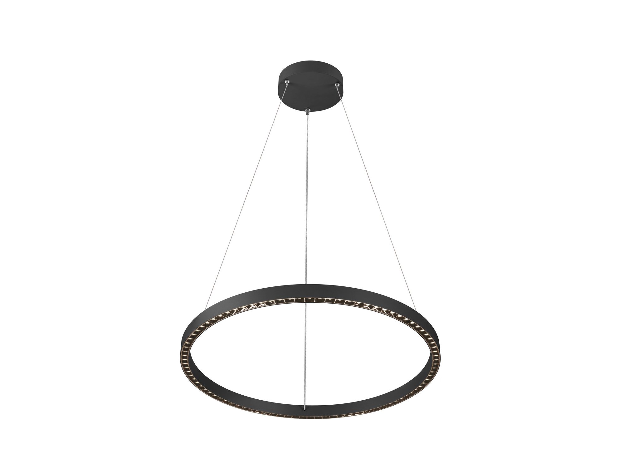 Lampa wisząca One Cube czarna 4000 K – widok pierścieniowej oprawy