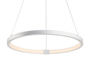 Miniaturka 1 - Lampa wisząca ONE 60 DALI biała Ø60 cm, pełna rozeta i zawieszenie