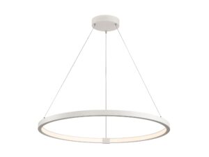 Miniaturka 3 - Lampa wisząca ONE 80 DALI biała Ø80 cm, pełna rozeta i zawieszenie