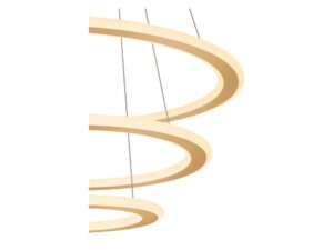 Miniaturka 8 - Mosiężna lampa One Flat Triple, widok detali konstrukcji