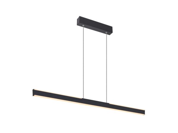 Lampa wisząca One Linear 100 czarna LED z podsufitką