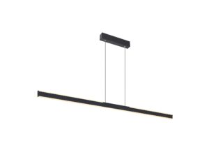 Miniaturka 6 - Rysunek techniczny czarnej lampy wiszącej One Linear 140, ujęcie pierwsze