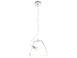 Miniaturka 1 - Lampa wisząca Oramano chromowana rama LED z żarówką E27