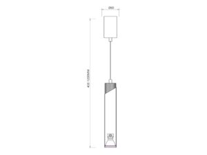 Miniaturka 1 - Lampa wisząca Oratela pojedyncza GU10 – zdjęcie 2