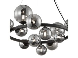 Miniaturka 1 - Lampa wisząca Oreseta 14-punktowa G9 czarna – zdjęcie 2