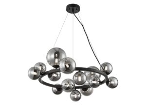 Miniaturka 5 - Lampa wisząca Oreseta 14-punktowa G9 czarna