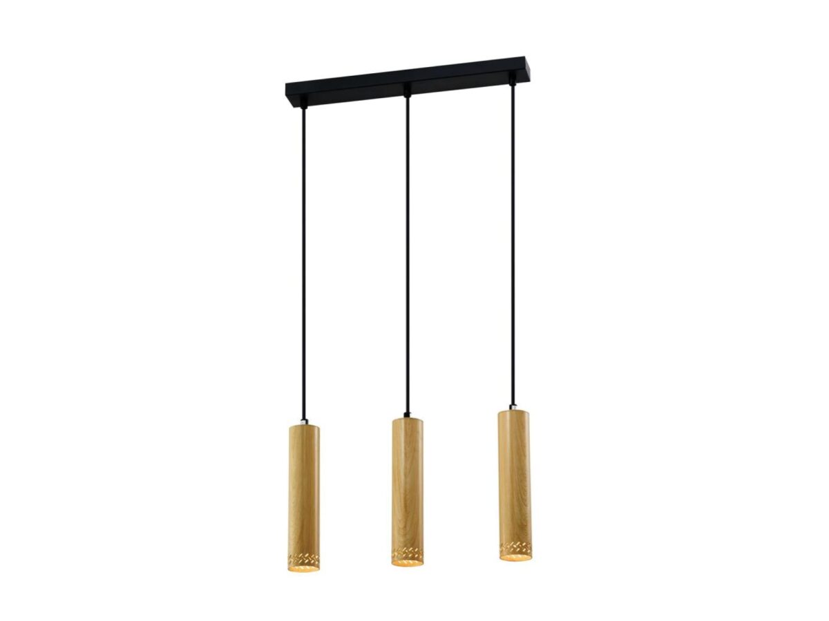 Lampa wisząca Oretia 3 × GU10 ze stalowymi kloszami