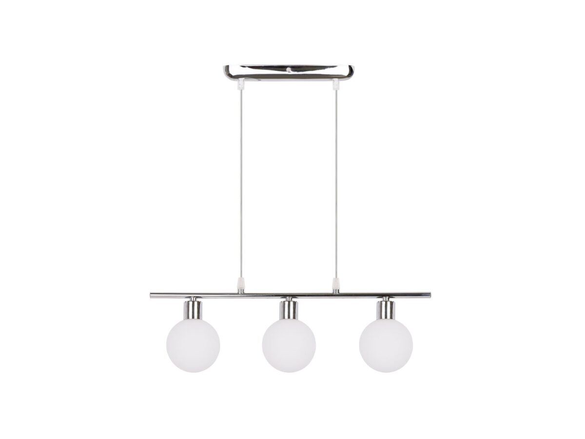 Lampa wisząca Orevina 3-punktowa z białymi kloszami