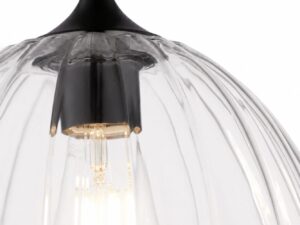 Miniaturka 5 - Czarna lampa wisząca Oria w aranżacji pomieszczenia