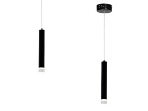 Miniaturka 4 - Lampa wisząca Oroneta LED 5 W czarna – zdjęcie 3