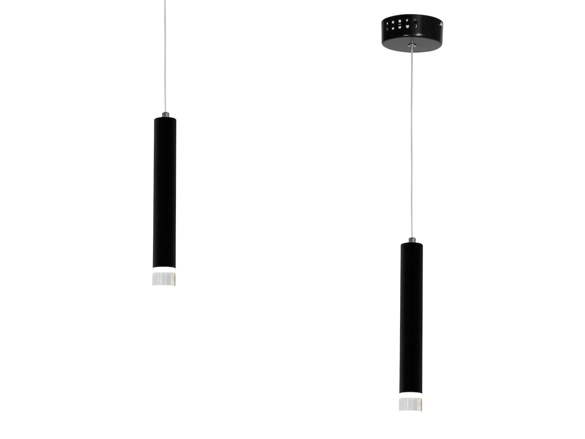 Lampa wisząca Oroneta LED 5 W czarna – zdjęcie 3