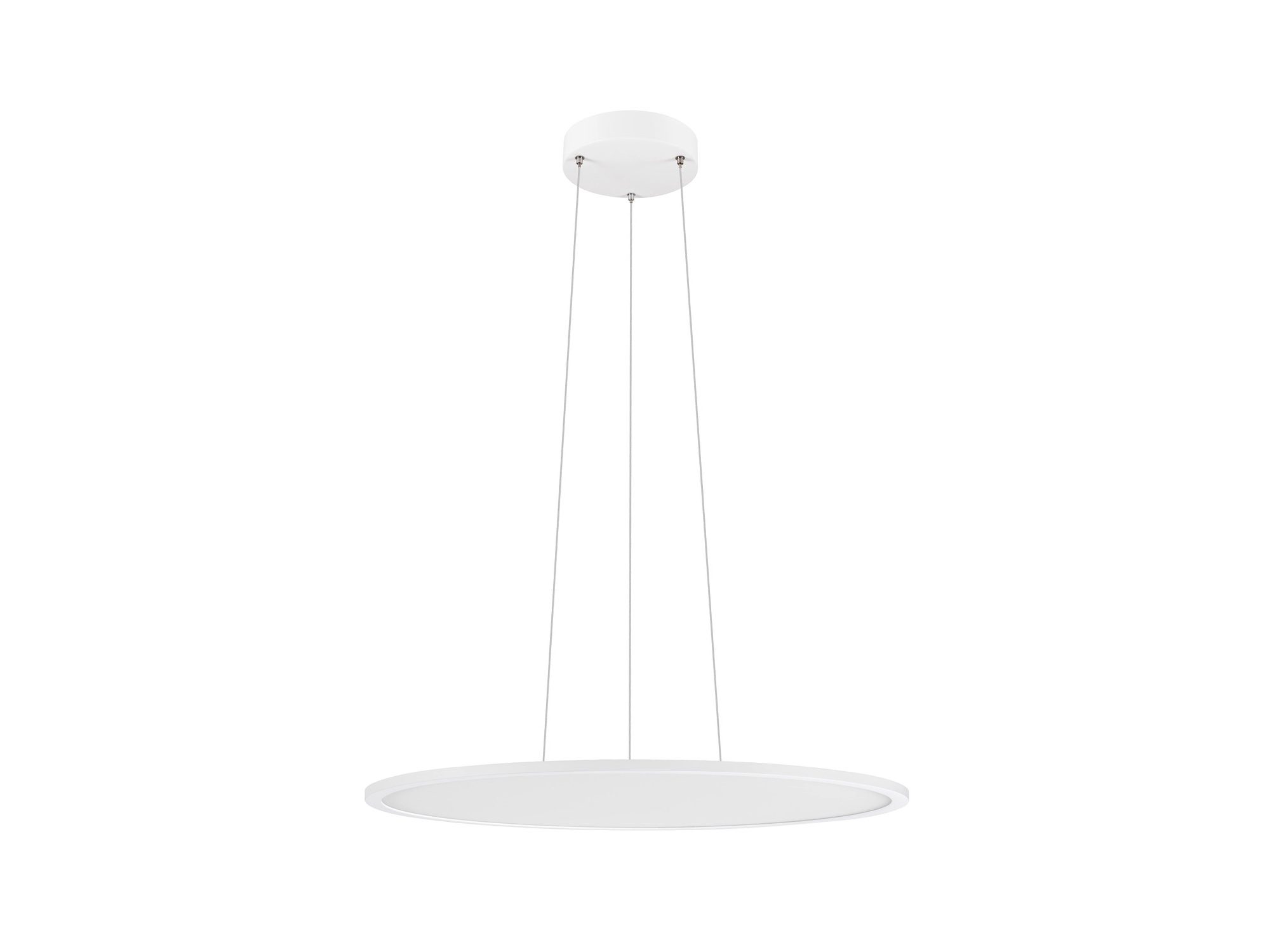 Lampa wisząca Panel 60 LED biała PHASE – cała oprawa z wygaszonym kloszem