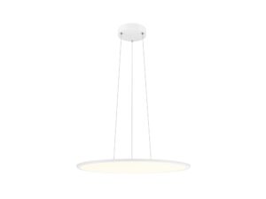 Miniaturka 6 - Lampa wisząca Panel 60 LED biała PHASE – cała oprawa włączona widziana od dołu