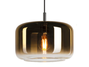 Miniaturka 2 - Lampa wisząca Pantilo 28 z kloszem w złotym wykończeniu