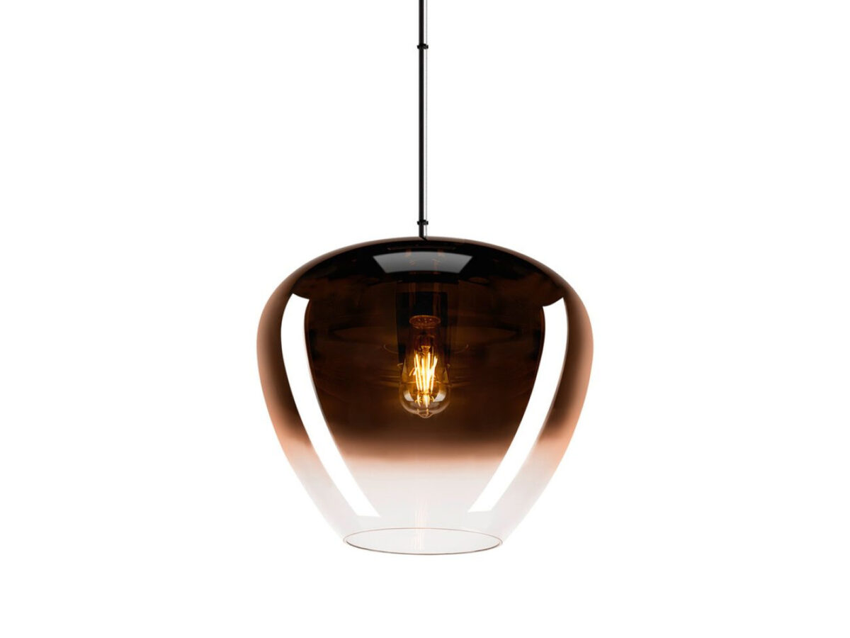 Lampa wisząca Pantilo Convex 40 E27 Ø40 cm miedziana