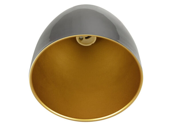 Lampa wisząca Para Cone 14 do szyny jednofazowej czarno-złota