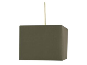 Miniaturka 4 - Lampa wisząca Perilona brązowy kwadratowy abażur 30 cm na białym tle