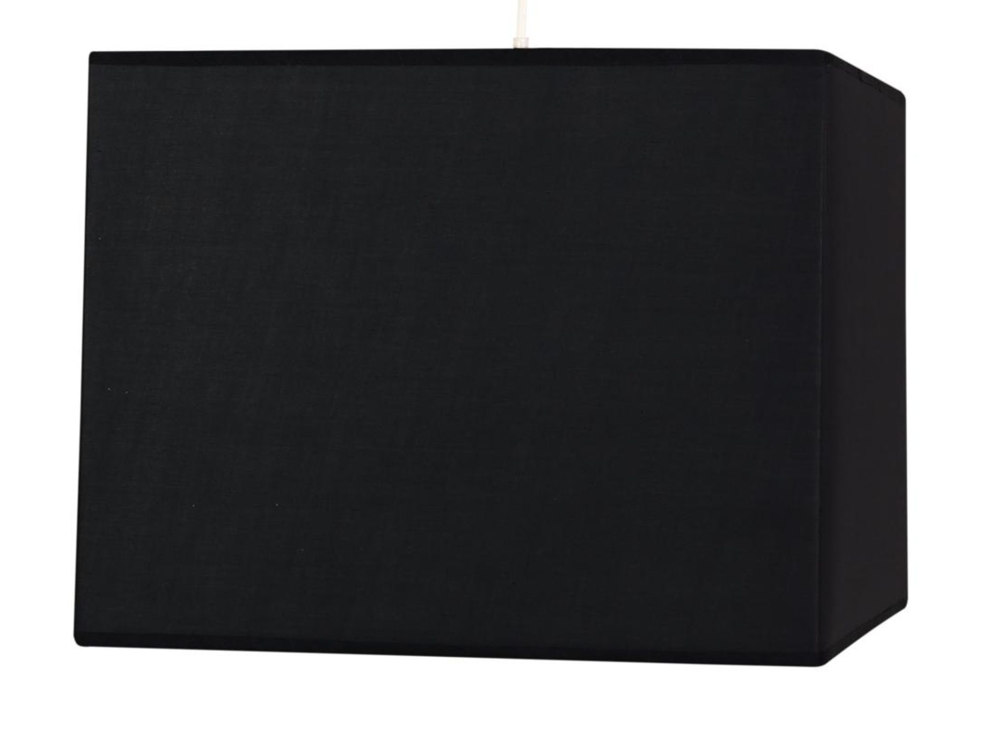 Lampa wisząca Perilona czarny kwadratowy abażur 30 cm na białym tle