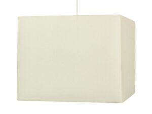 Miniaturka 2 - Lampa wisząca Perilona kremowy kwadratowy abażur 30 cm na białym tle