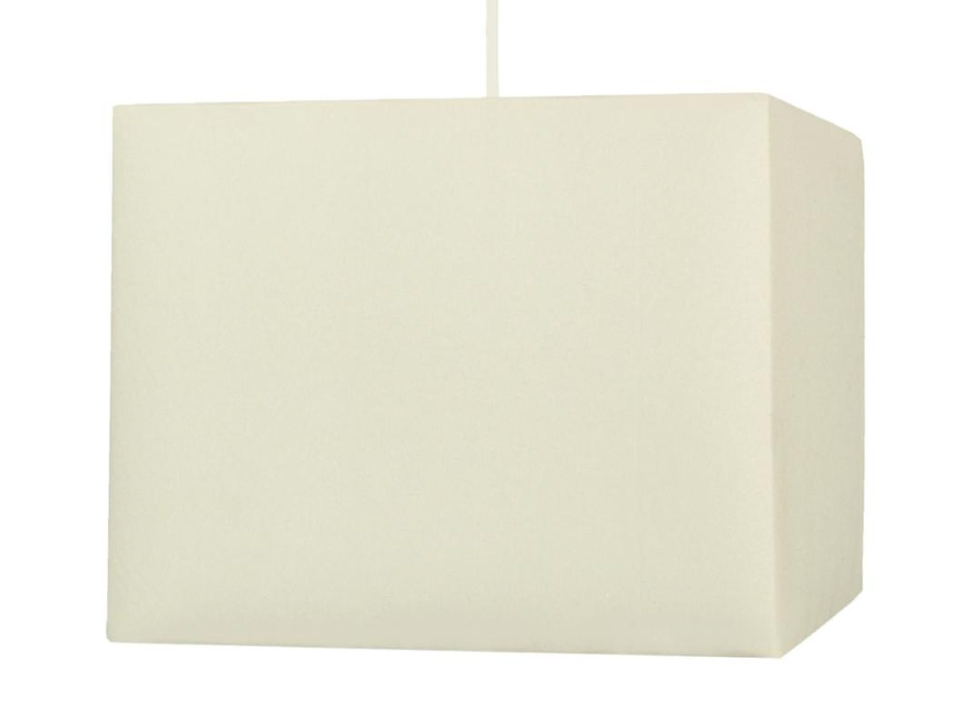 Lampa wisząca Perilona kremowy kwadratowy abażur 30 cm na białym tle