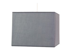Miniaturka 1 - Lampa wisząca Perilona szary kwadratowy abażur 30 cm na białym tle