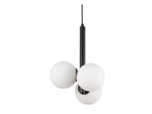 Miniaturka 5 - Lampa wisząca Perla 3 – ujęcie trzech kulistych kloszy