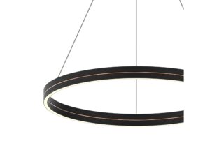 Miniaturka 1 - Lampa wisząca Peromina LED 36 W pierścień 40 cm czarno-złota – zdjęcie 2