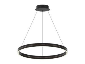 Miniaturka 4 - Lampa wisząca Peromina LED 36 W pierścień 40 cm czarno-złota
