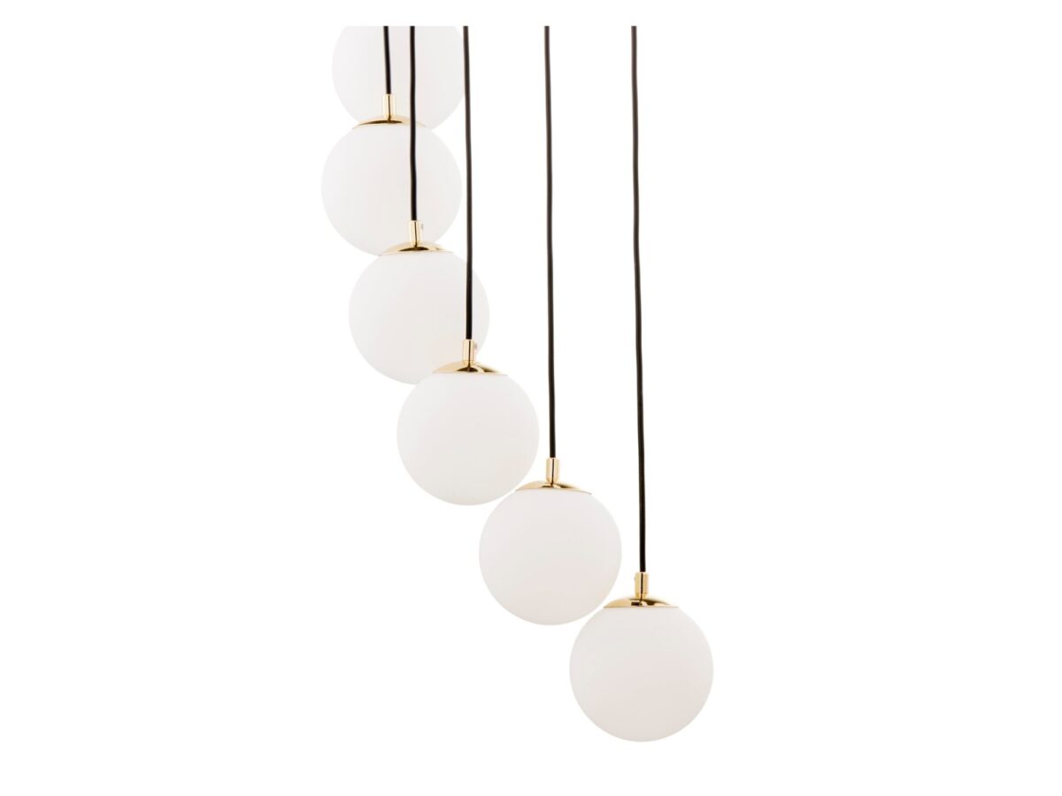 Lampa wisząca Piano 15 Antresola 15-punktowa czarno-złota