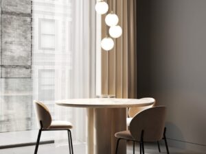 Miniaturka 3 - Piano 5 – detal szklanych kul i metalowej konstrukcji