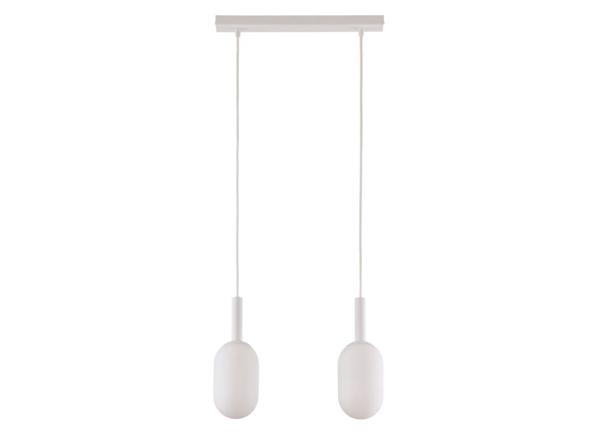 Lampa wisząca Pluum 2-punktowa ze szklanymi kloszami