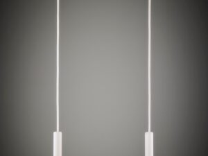 Miniaturka 2 - Lampa wisząca Pluum 2 biała z dwoma rozświetlonymi kloszami