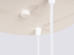 Miniaturka 38 - Lampa wisząca potrójna Avelira 30 cm beżowy – okrągła podsufitka