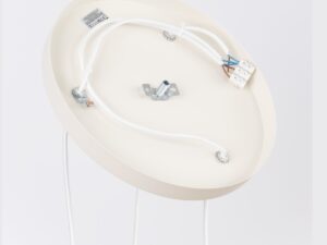 Miniaturka 39 - Lampa wisząca potrójna Avelira 30 cm beżowy – podsufitka od strony montażowej