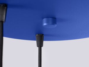 Miniaturka 12 - Lampa wisząca potrójna Avelira 30 cm biały + ultramaryna – okrągła podsufitka