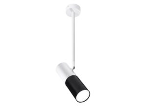 Miniaturka 5 - Lampa wisząca punktowa GU10 czarny klosz i biały trzpień