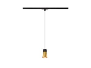 Miniaturka 1 - Czarno-złota lampa wisząca Puri 2.0 Cone do systemu 1-fazowego