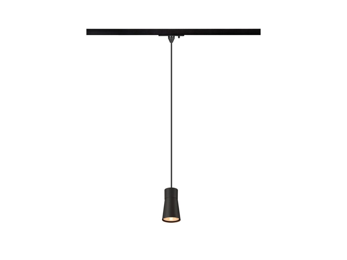 Lampa wisząca do szyny 1-fazowej Puri 2.0 Cone GU10 Ø 5,5 cm
