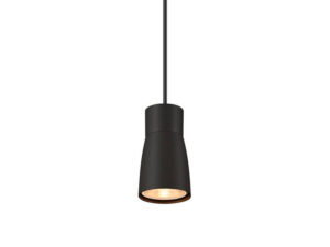 Miniaturka 6 - Czarna lampa wisząca Puri 2.0 Dome z widoczną żarówką GU10