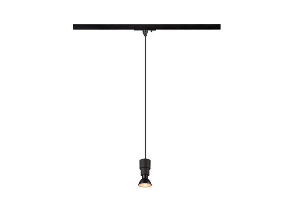 Puri 2.0 Basic czarna, lampa wisząca do szyny 1-fazowej, widok cały