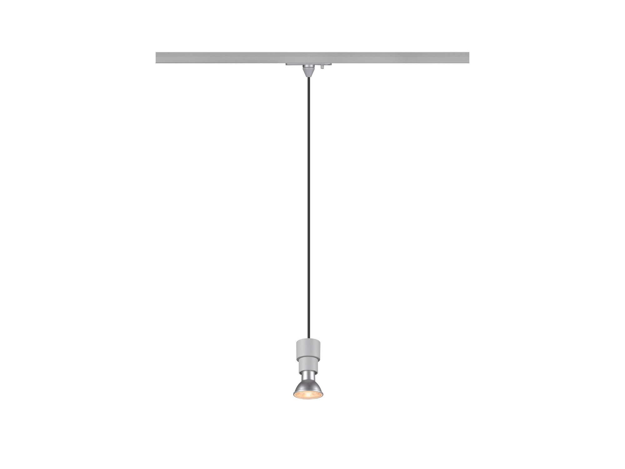 Puri 2.0 Basic szara, lampa wisząca do szyny 1-fazowej, widok cały