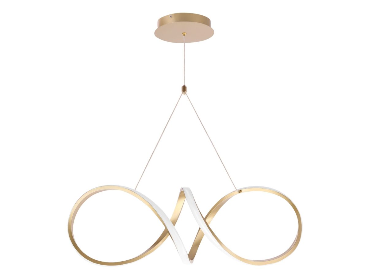 Lampa wisząca Raledino LED 32 W 64 cm złota
