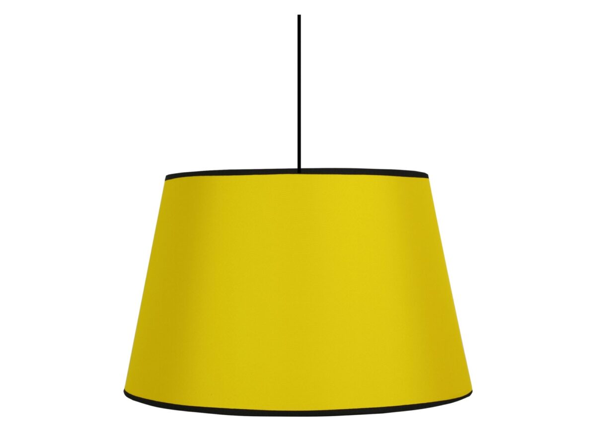 Lampa wisząca Raleto żółta z abażurem 40 cm