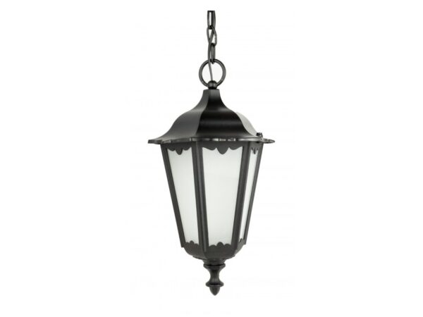 Lampa wisząca RETRO CLASSIC K 1018/1/D – czarna oprawa z łańcuchem