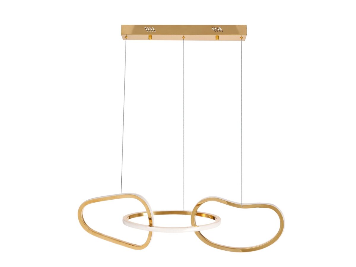 Lampa wisząca LED 3000 K Revisora 80 cm złota