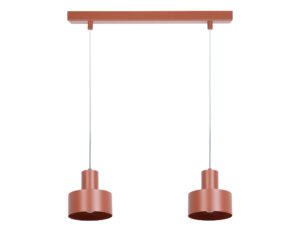 Miniaturka 3 - Lampa wisząca Rif 2 ceglana, drugie ujęcie stalowej oprawy